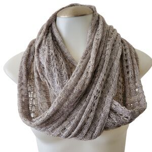 Van Heusen Gray Infinity Scarf Unisex Soft Knit Loop Fall Casual Gift Accessory